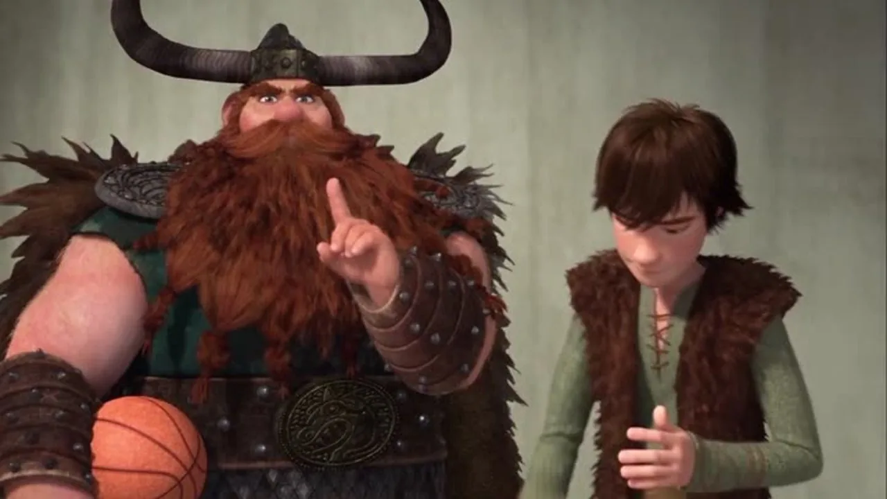 Two animated characters side by side in a grey studio